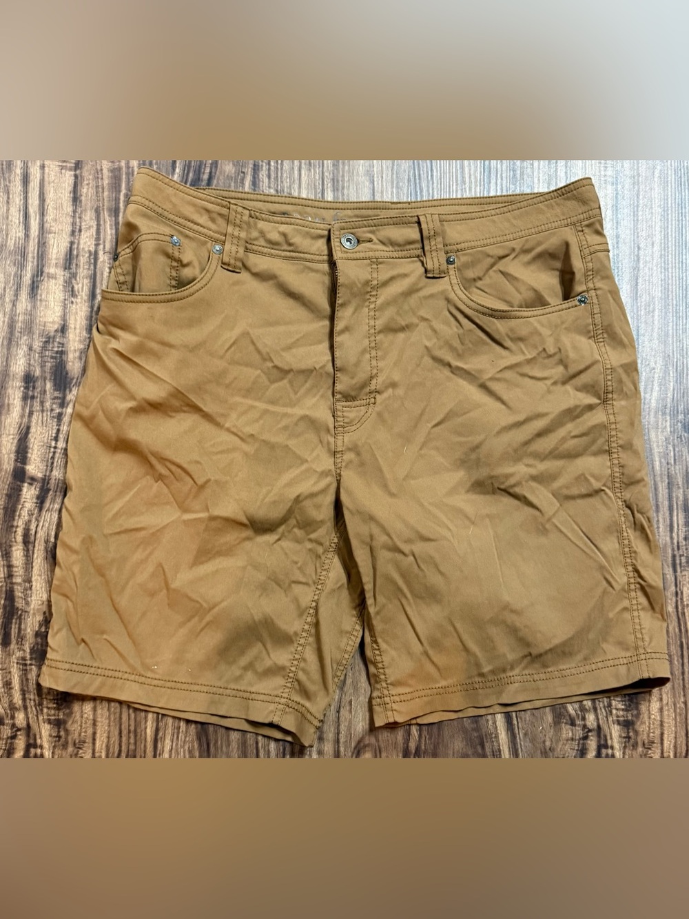 Prana Zion Shorts Mens 36 Brown Stretch Hiking Outdoor Casual 9 Inch Inseam